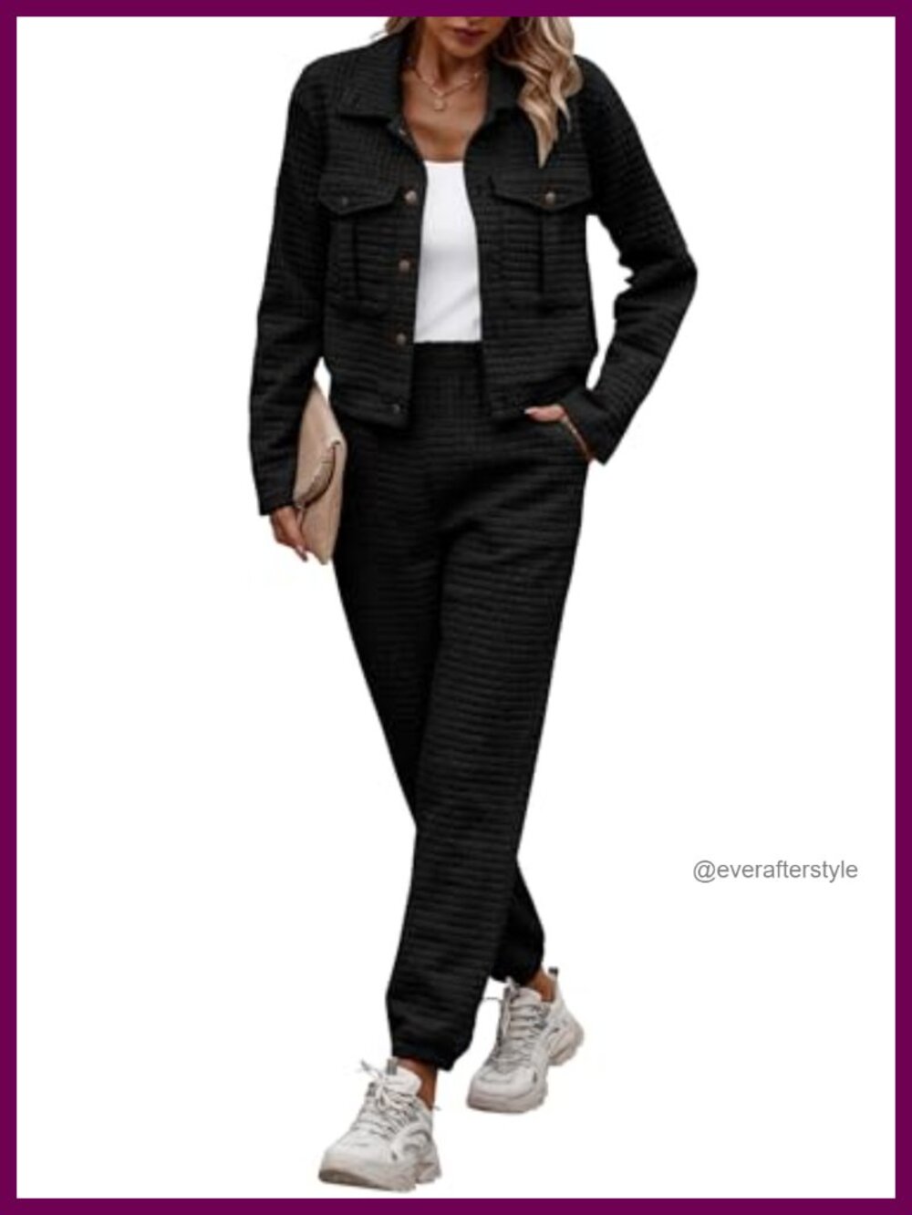 Women's 2 Piece Tracksuit Set Lounge Sweatsuit with Jacket & Joggers